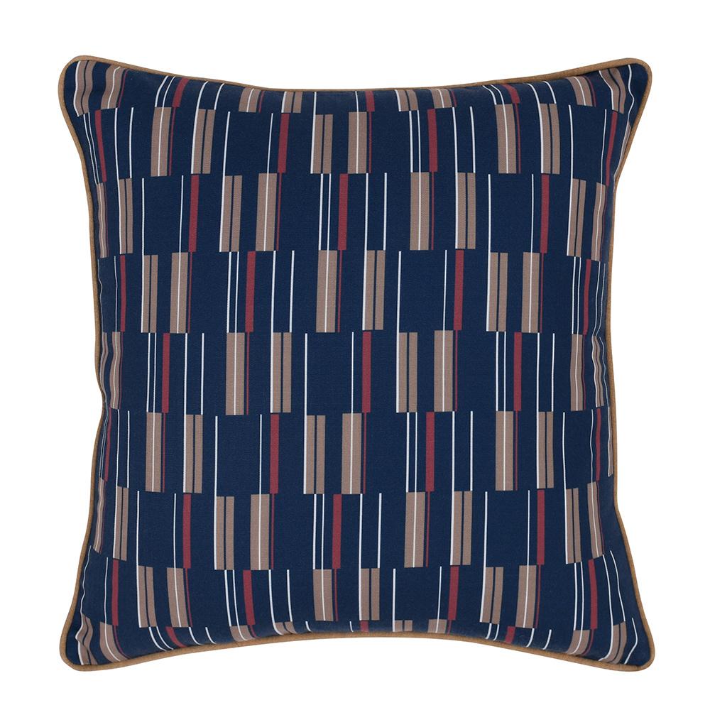 Villa by Classic Home - Nantucket 22x22 Fabric Throw Pillow - Multicolor - VO50007 veiw 1