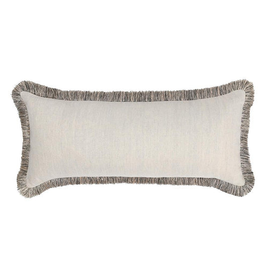 Villa by Classic Home - Nola 16x36 Cotton Blend Fabric Throw Pillow - Ivory - V300050 veiw 1