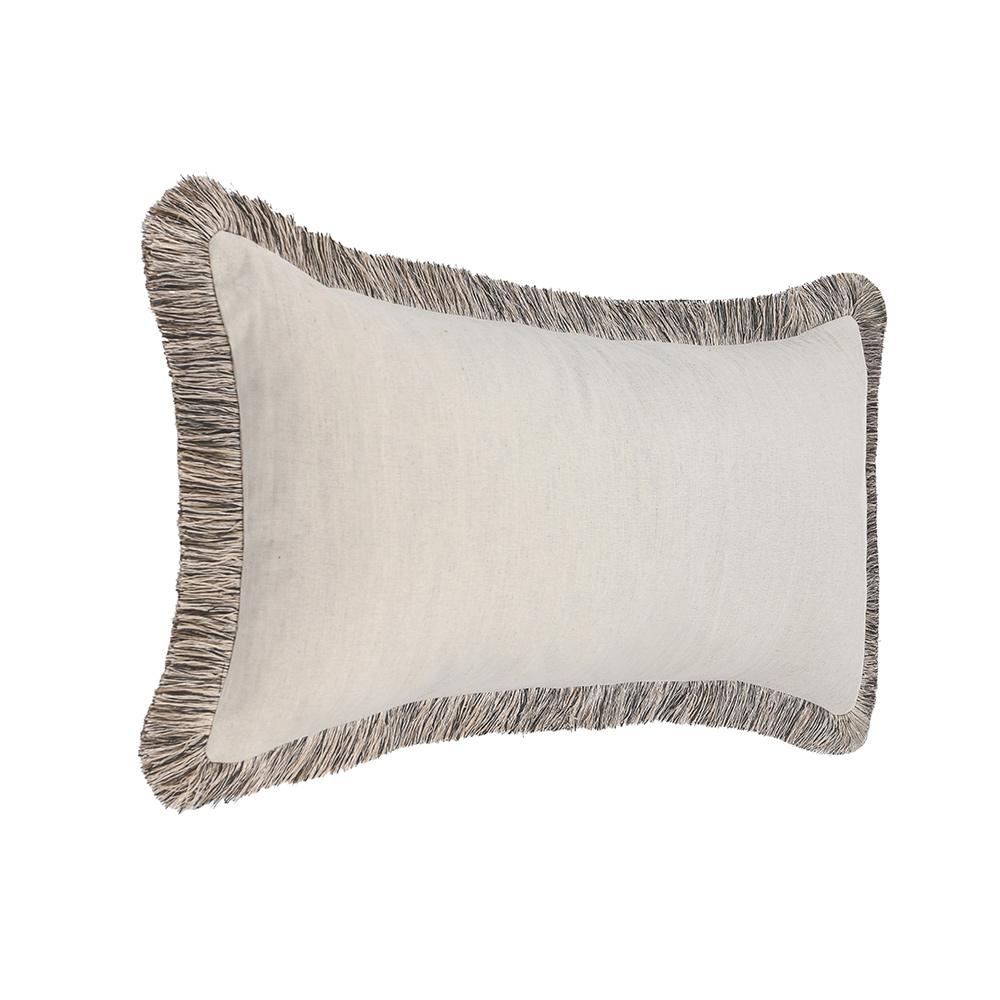 Villa by Classic Home - Nola 16x36 Cotton Blend Fabric Throw Pillow - Ivory - V300050 veiw 3