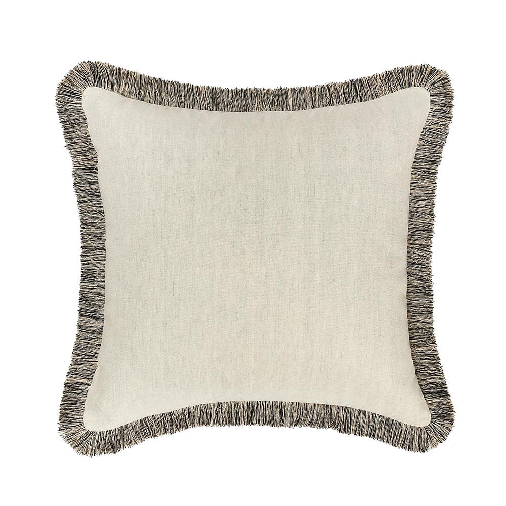 Villa by Classic Home - Nola 24x24 Cotton Blend Fabric Throw Pillow - Ivory - V300048 veiw 1