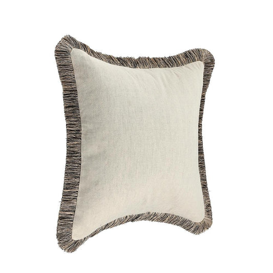 Villa by Classic Home - Nola 24x24 Cotton Blend Fabric Throw Pillow - Ivory - V300048 veiw 3