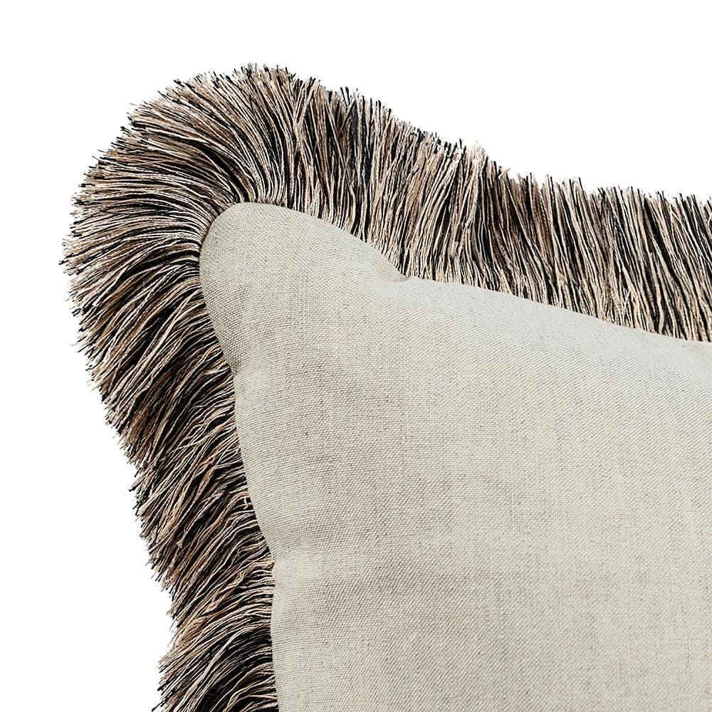 Villa by Classic Home - Nola 24x24 Cotton Blend Fabric Throw Pillow - Ivory - V300048 veiw 4