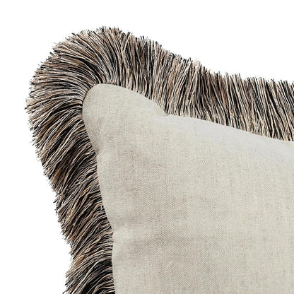 Villa by Classic Home - Nola 24x24 Cotton Blend Fabric Throw Pillow - Ivory - V300048 veiw 4