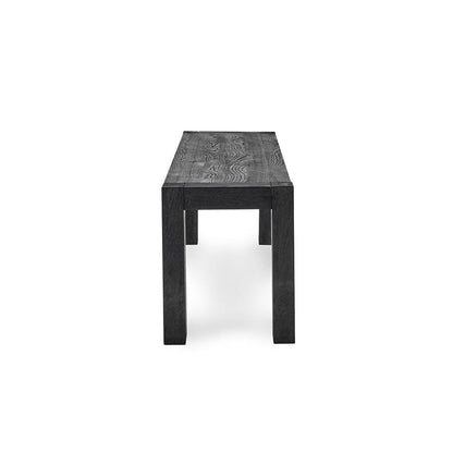 Classic Home  - Parsons Oak Wood Bench - Black - 53004766 veiw 3