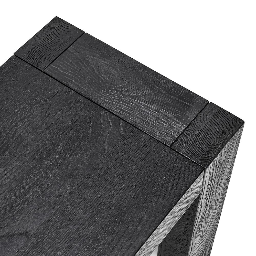 Classic Home  - Parsons Oak Wood Bench - Black - 53004766 veiw 4