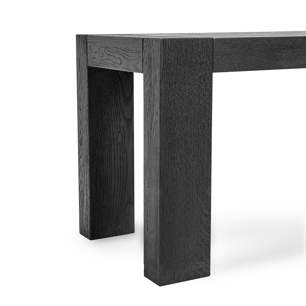 Classic Home  - Parsons Oak Wood Bench - Black - 53004766 veiw 5