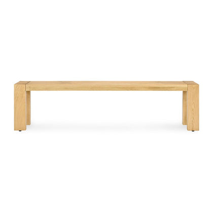 Classic Home  - Parsons Oak Wood Bench - Natural - 53004759 veiw 2