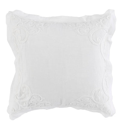 Villa by Classic Home - Reagan Cotton Hand Design Euro Sham - White - V211002 veiw 1