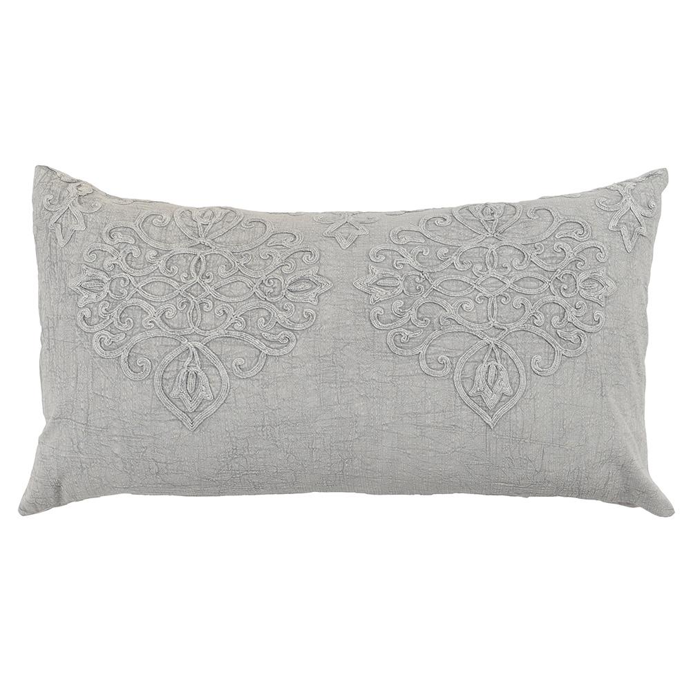 Villa by Classic Home - Reagan Cotton Hand Design King Sham - Gray - V180121 veiw 1