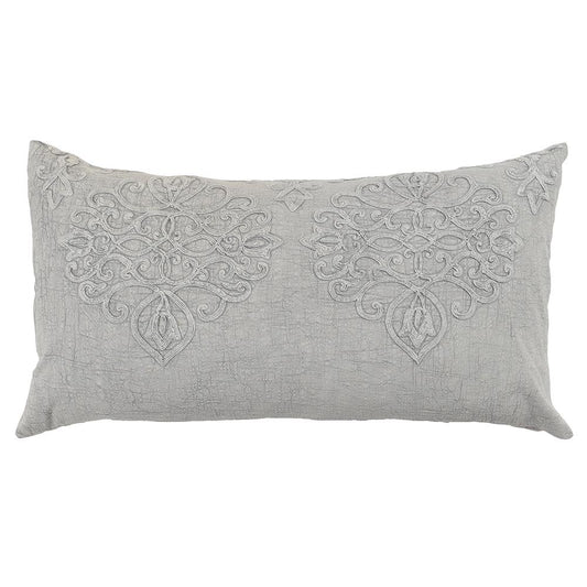 Villa by Classic Home - Reagan Cotton Hand Design King Sham - Gray - V180121 veiw 1