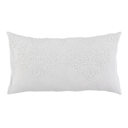Villa by Classic Home - Reagan Cotton Hand Design King Sham - White - V211003 veiw 1
