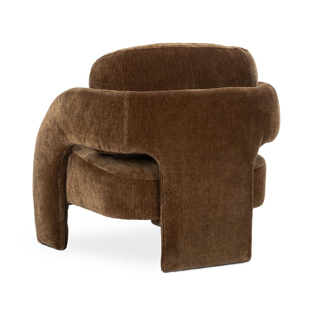 Classic Home  - Salino Upholstered Fabric Lounge Accent Chair - Bronze - 53051758 veiw 4