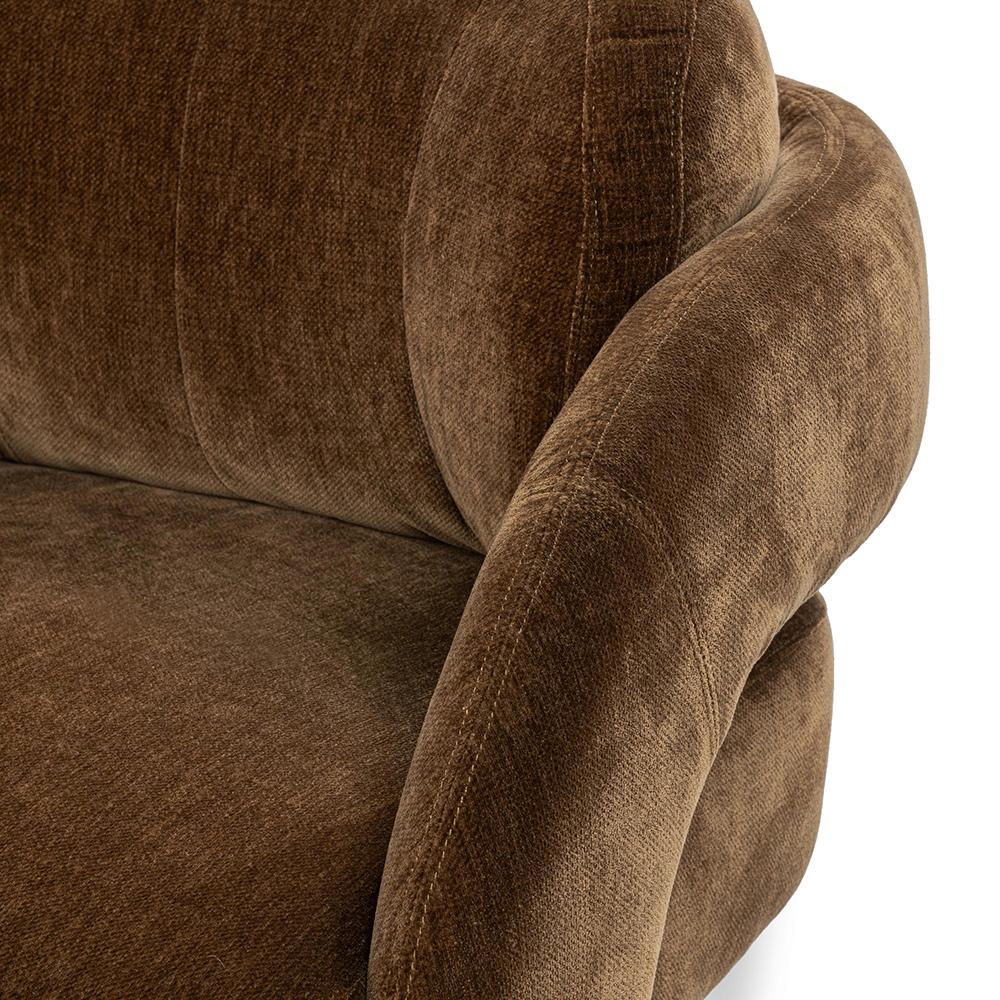 Classic Home  - Salino Upholstered Fabric Lounge Accent Chair - Bronze - 53051758 veiw 6