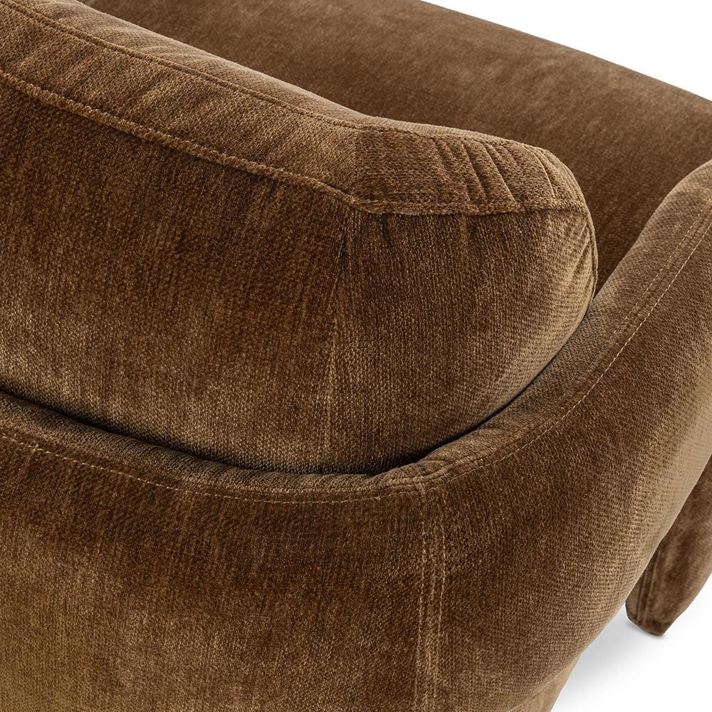 Classic Home  - Salino Upholstered Fabric Lounge Accent Chair - Bronze - 53051758 veiw 7