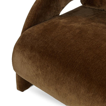 Classic Home  - Salino Upholstered Fabric Lounge Accent Chair - Bronze - 53051758 veiw 8