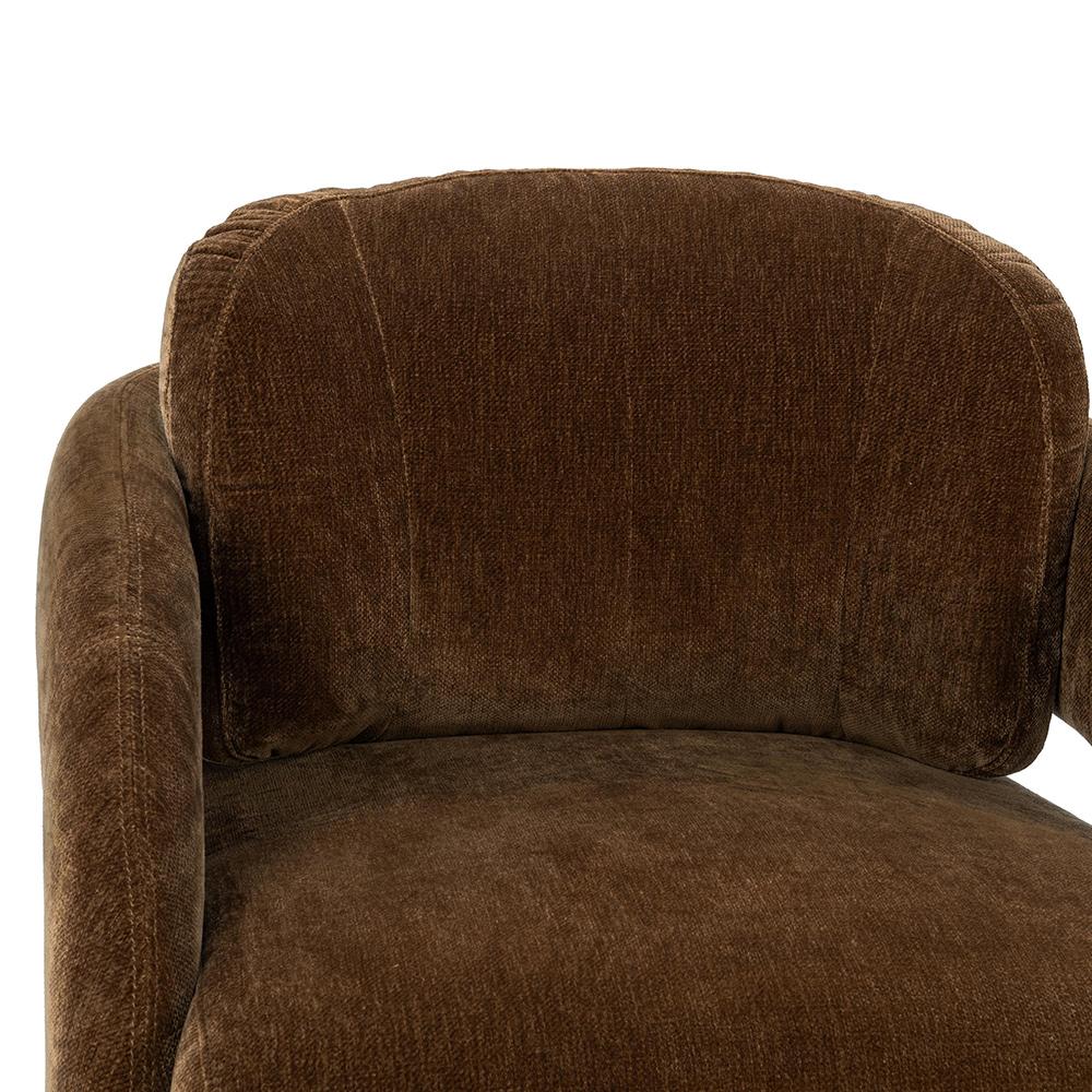 Classic Home  - Salino Upholstered Fabric Lounge Accent Chair - Bronze - 53051758 veiw 9