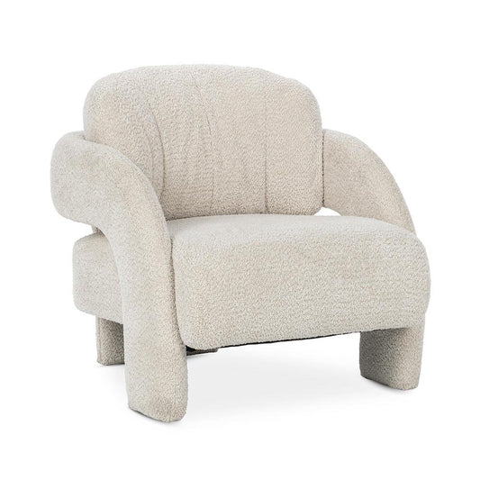 Classic Home  - Salino Upholstered Fabric Lounge Accent Chair - Natural - 53051759 veiw 1