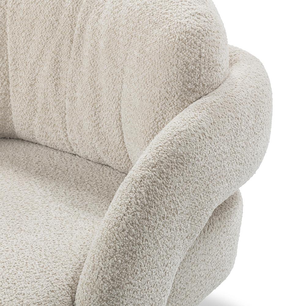 Classic Home  - Salino Upholstered Fabric Lounge Accent Chair - Natural - 53051759 veiw 6