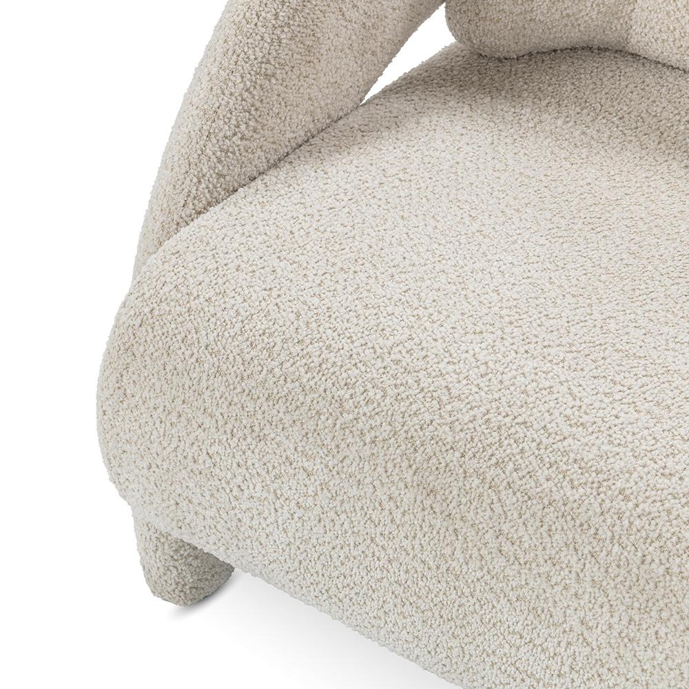 Classic Home  - Salino Upholstered Fabric Lounge Accent Chair - Natural - 53051759 veiw 8