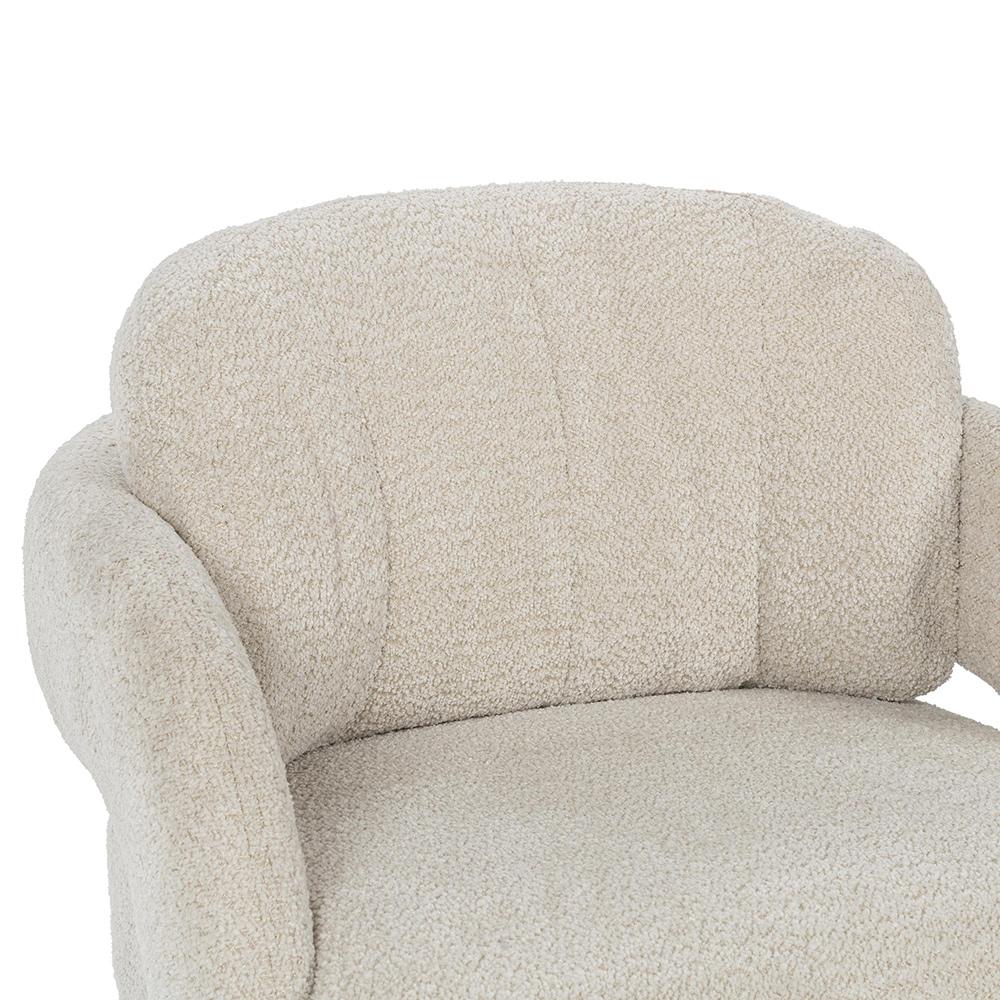 Classic Home  - Salino Upholstered Fabric Lounge Accent Chair - Natural - 53051759 veiw 9