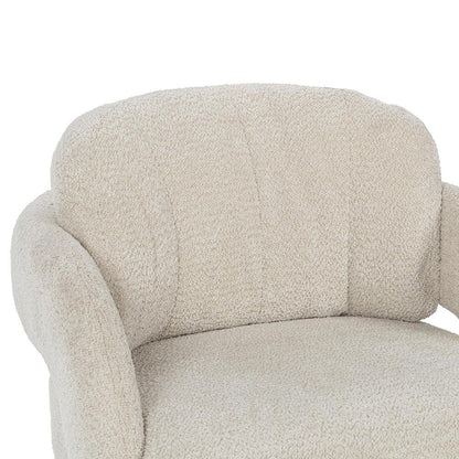 Classic Home  - Salino Upholstered Fabric Lounge Accent Chair - Natural - 53051759 veiw 9