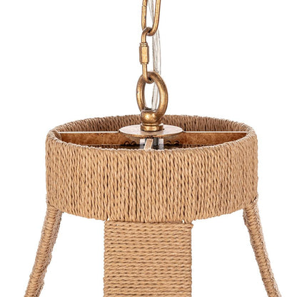 Classic Home  - Sarmiento Pendant Light, Medium - Natural/ Gold - 56004274 veiw 3