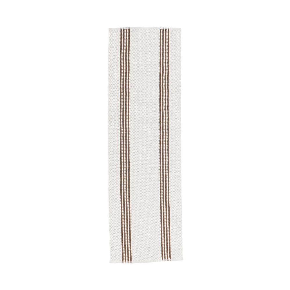 Villa by Classic Home - Sorrento 2.6x8 Handwoven Performance Stripe Ivory Fabric Area Rug Runner - Ivory - 30132493 veiw 1