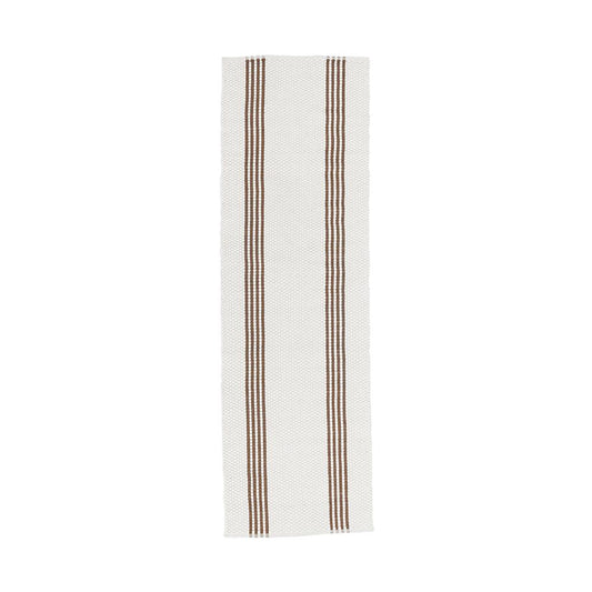 Villa by Classic Home - Sorrento 2.6x8 Handwoven Performance Stripe Ivory Fabric Area Rug Runner - Ivory - 30132493 veiw 1