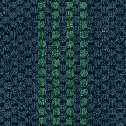 Villa by Classic Home - Sorrento 5x8 Handwoven Performance Stripe Deep Blue Fabric Area Rug - Deep Blue - 30132484 veiw 2
