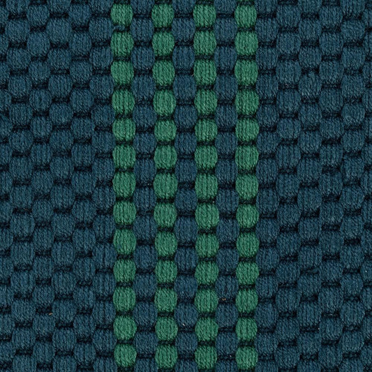 Villa by Classic Home - Sorrento 5x8 Handwoven Performance Stripe Deep Blue Fabric Area Rug - Deep Blue - 30132484 veiw 2