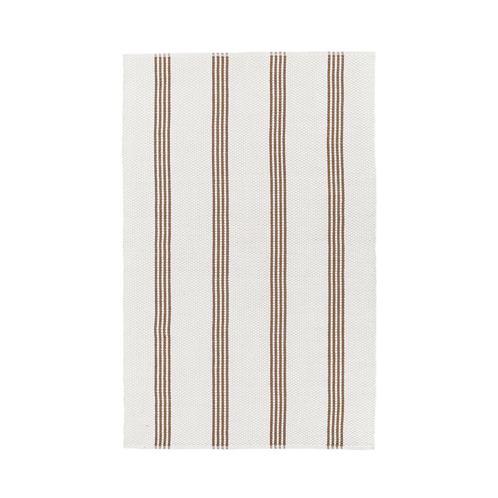Villa by Classic Home - Sorrento 5x8 Handwoven Performance Stripe Ivory Fabric Area Rug - Ivory - 30132494 veiw 1