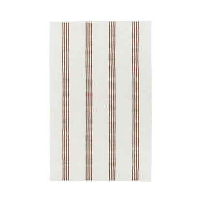 Villa by Classic Home - Sorrento 5x8 Handwoven Performance Stripe Ivory Fabric Area Rug - Ivory - 30132494 veiw 1