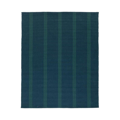 Villa by Classic Home - Sorrento 8x10 Handwoven Performance Stripe Deep Blue Fabric Area Rug - Deep Blue - 30132485 veiw 1