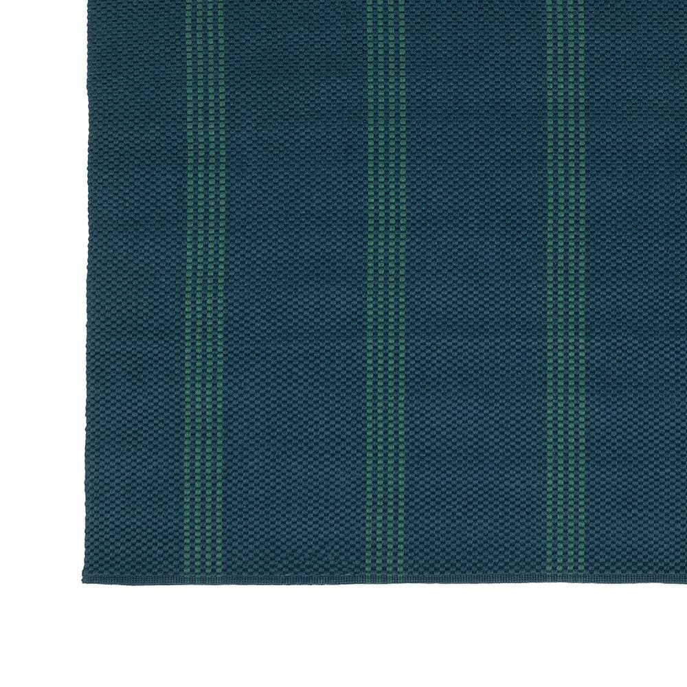 Villa by Classic Home - Sorrento 8x10 Handwoven Performance Stripe Deep Blue Fabric Area Rug - Deep Blue - 30132485 veiw 2