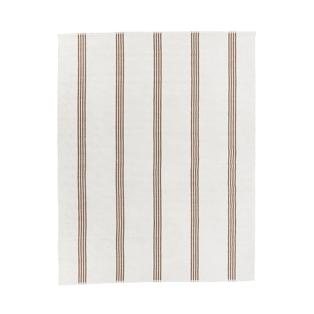 Villa by Classic Home - Sorrento 8x10 Handwoven Performance Stripe Ivory Fabric Area Rug - Ivory - 30132495 veiw 1