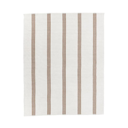Villa by Classic Home - Sorrento 8x10 Handwoven Performance Stripe Ivory Fabric Area Rug - Ivory - 30132495 veiw 1