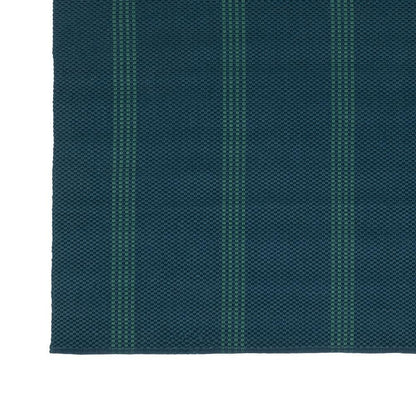 Villa by Classic Home - Sorrento 9x12 Handwoven Performance Stripe Deep Blue Fabric Area Rug - Deep Blue - 30132486 veiw 2