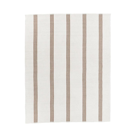 Villa by Classic Home - Sorrento 9x12 Handwoven Performance Stripe Ivory Fabric Area Rug - Ivory - 30132496 veiw 1