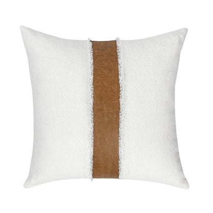 Villa by Classic Home - Steam 26x26 Linen Blend Fabric Throw Pillow - Ivory - Dumont - V300042 veiw 1