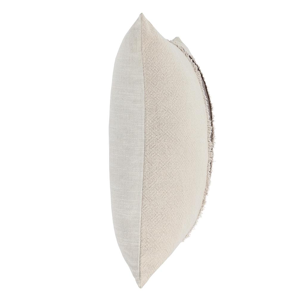Villa by Classic Home - Steam 26x26 Linen Blend Fabric Throw Pillow - Natural-Kona Brown - V300041 veiw 3