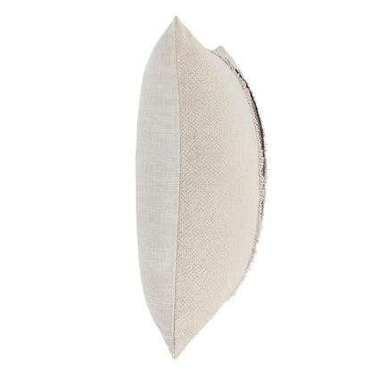 Villa by Classic Home - Steam 26x26 Linen Blend Fabric Throw Pillow - Natural-Kona Brown - V300041 veiw 3