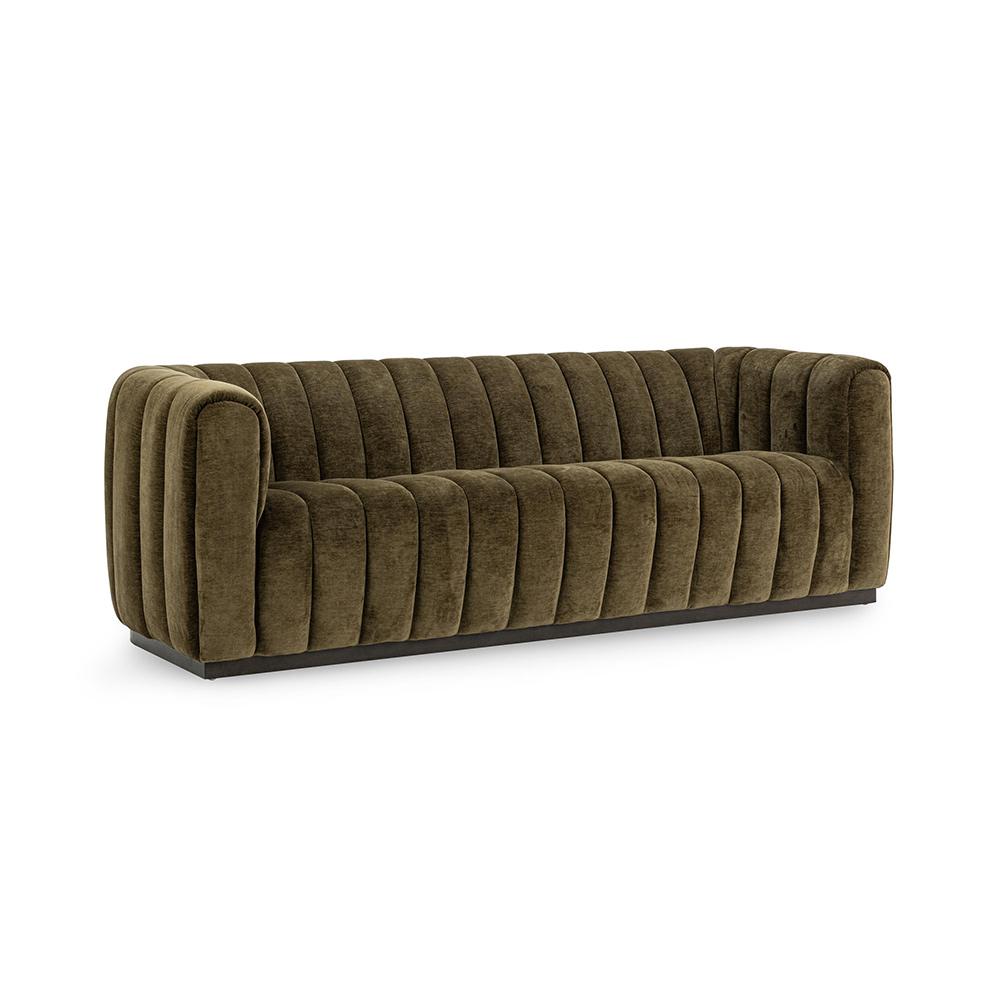 Classic Home  - Vanty Upholstered Fabric Sofa - Olive Green - 53051755 veiw 1