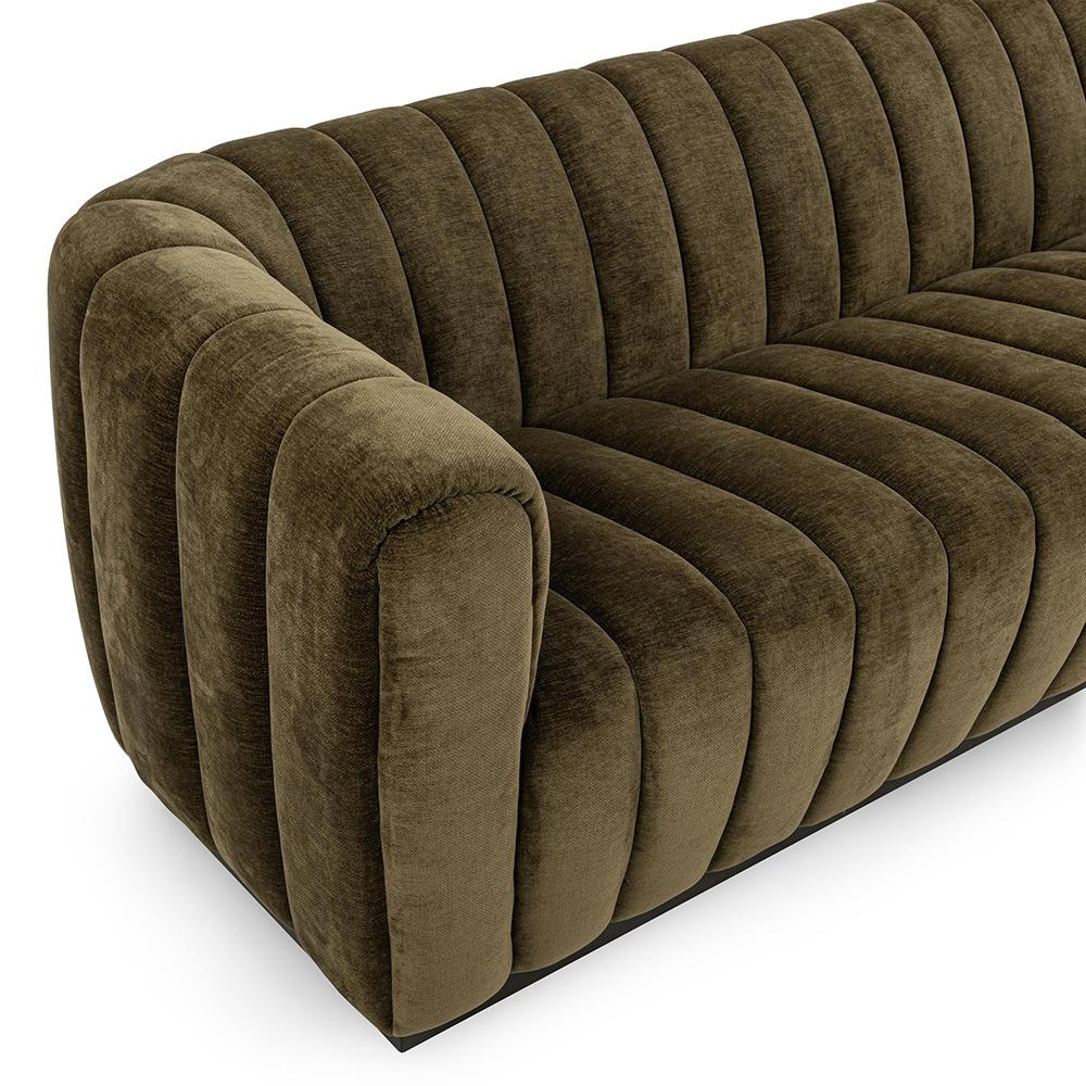 Classic Home  - Vanty Upholstered Fabric Sofa - Olive Green - 53051755 veiw 5