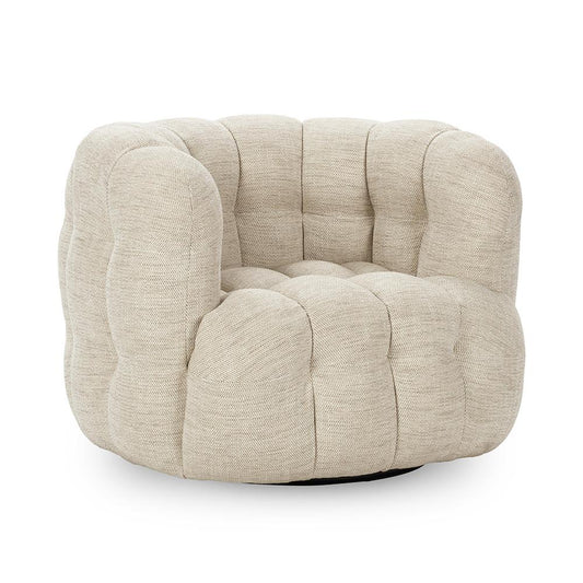 Classic Home  - Walter Upholstered Fabric Swivel Accent Chair - Beige - 53051775 veiw 1