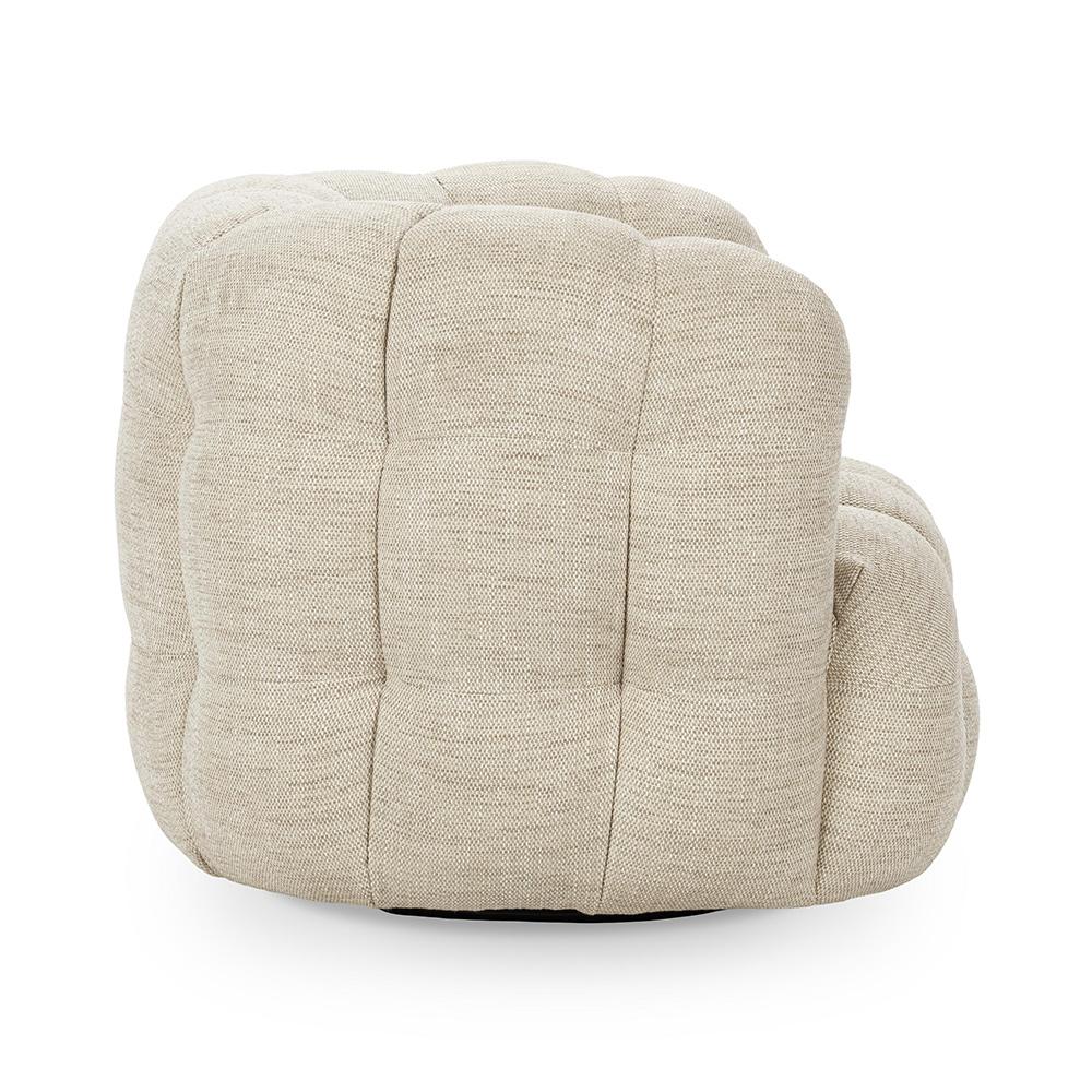 Classic Home  - Walter Upholstered Fabric Swivel Accent Chair - Beige - 53051775 veiw 3