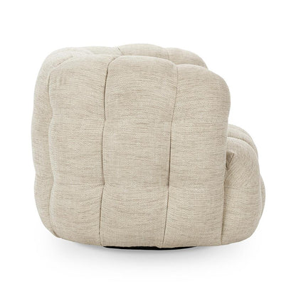 Classic Home  - Walter Upholstered Fabric Swivel Accent Chair - Beige - 53051775 veiw 3