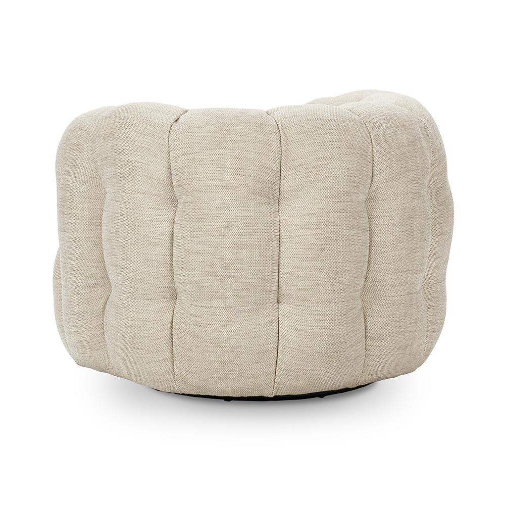 Classic Home  - Walter Upholstered Fabric Swivel Accent Chair - Beige - 53051775 veiw 4