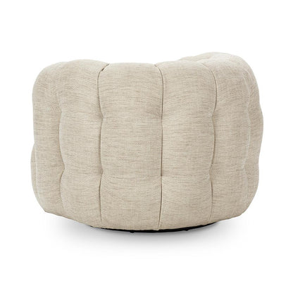 Classic Home  - Walter Upholstered Fabric Swivel Accent Chair - Beige - 53051775 veiw 4
