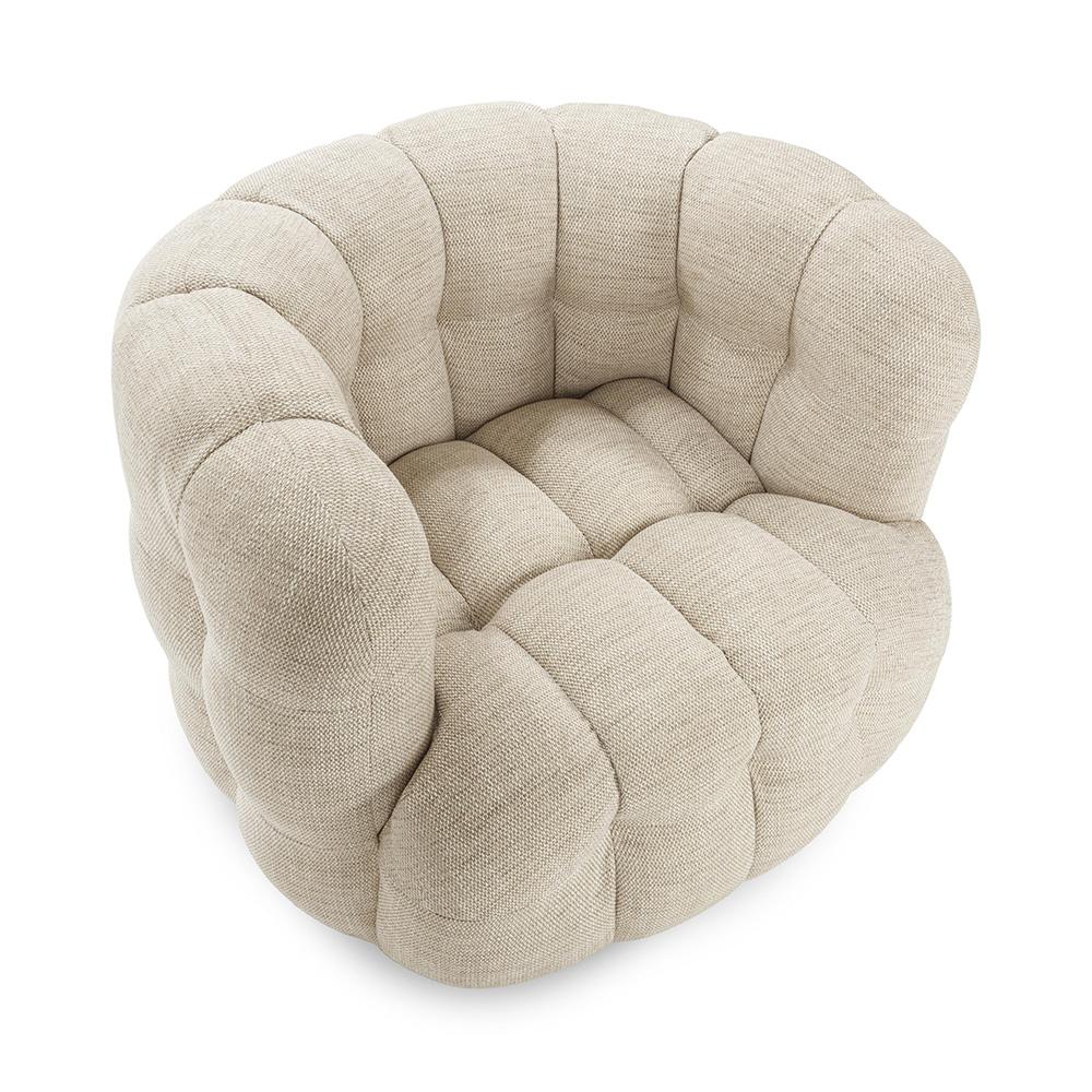 Classic Home  - Walter Upholstered Fabric Swivel Accent Chair - Beige - 53051775 veiw 5