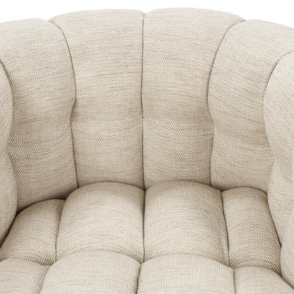 Classic Home  - Walter Upholstered Fabric Swivel Accent Chair - Beige - 53051775 veiw 9